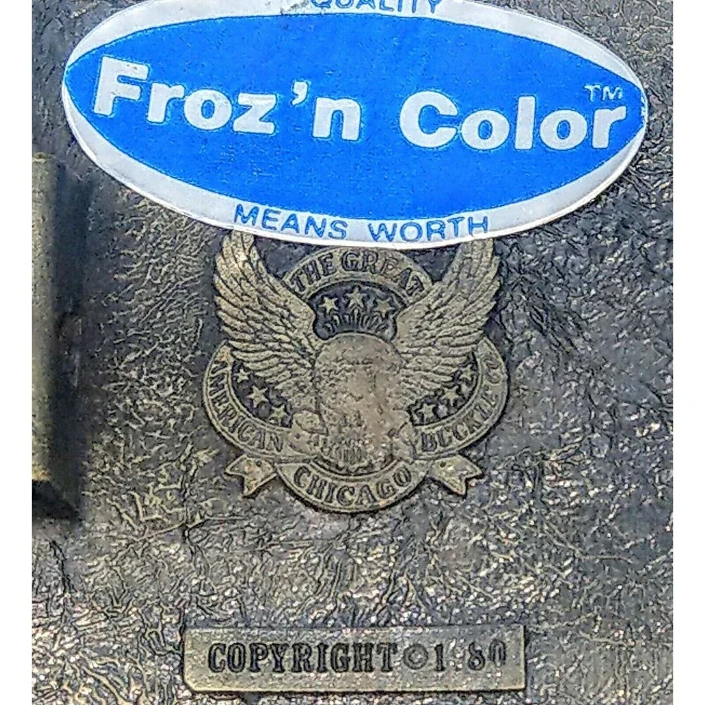 LKNW VTG Great American Buckle Co. Froz 'n Color Enamel Flying Duck #470 1980
